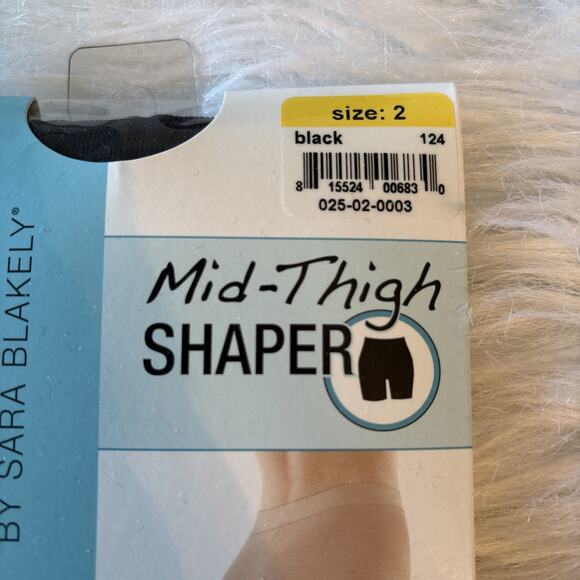 SPANX Assets By Sara Blakely Mid Thigh Shaper In Black Size 2 - Picture 2 of 5